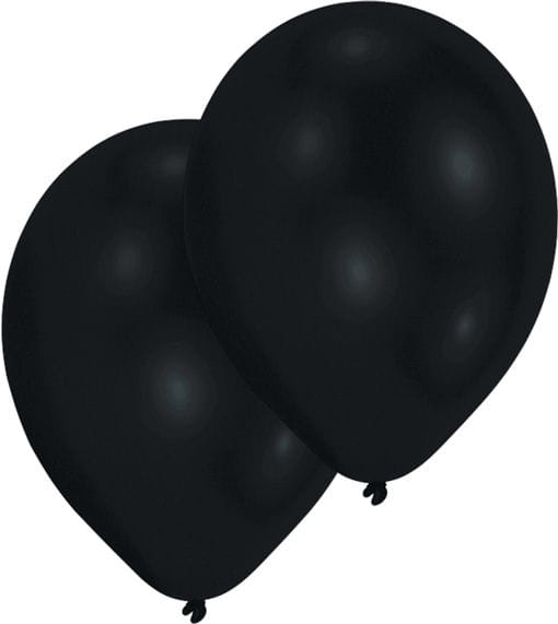Schwarze Premium Luftballons   Gothic Deko günstig kaufen von Karneval Universe