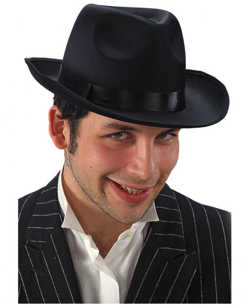 Schwarzer Al Capone Hut für Fasching & Karneval von Karneval Universe