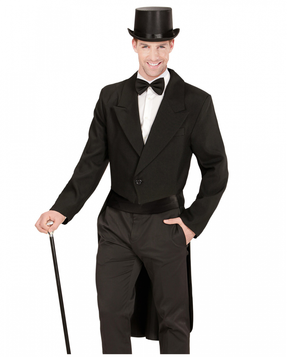 Schwarzer Frack - Gefüttert für Fasching XL von Karneval Universe