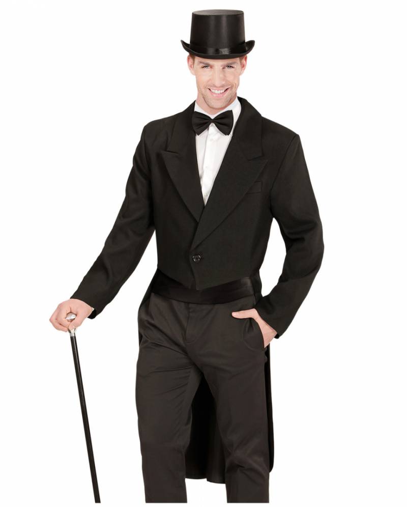 Schwarzer Frack - Gefüttert für Fasching XL von Karneval Universe