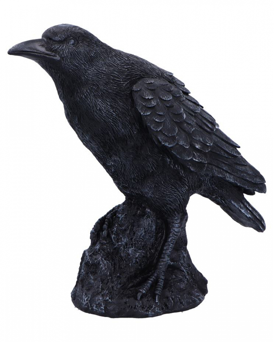 Schwarzer Rabe als Tischdekoration  Gothic Deko von Karneval Universe