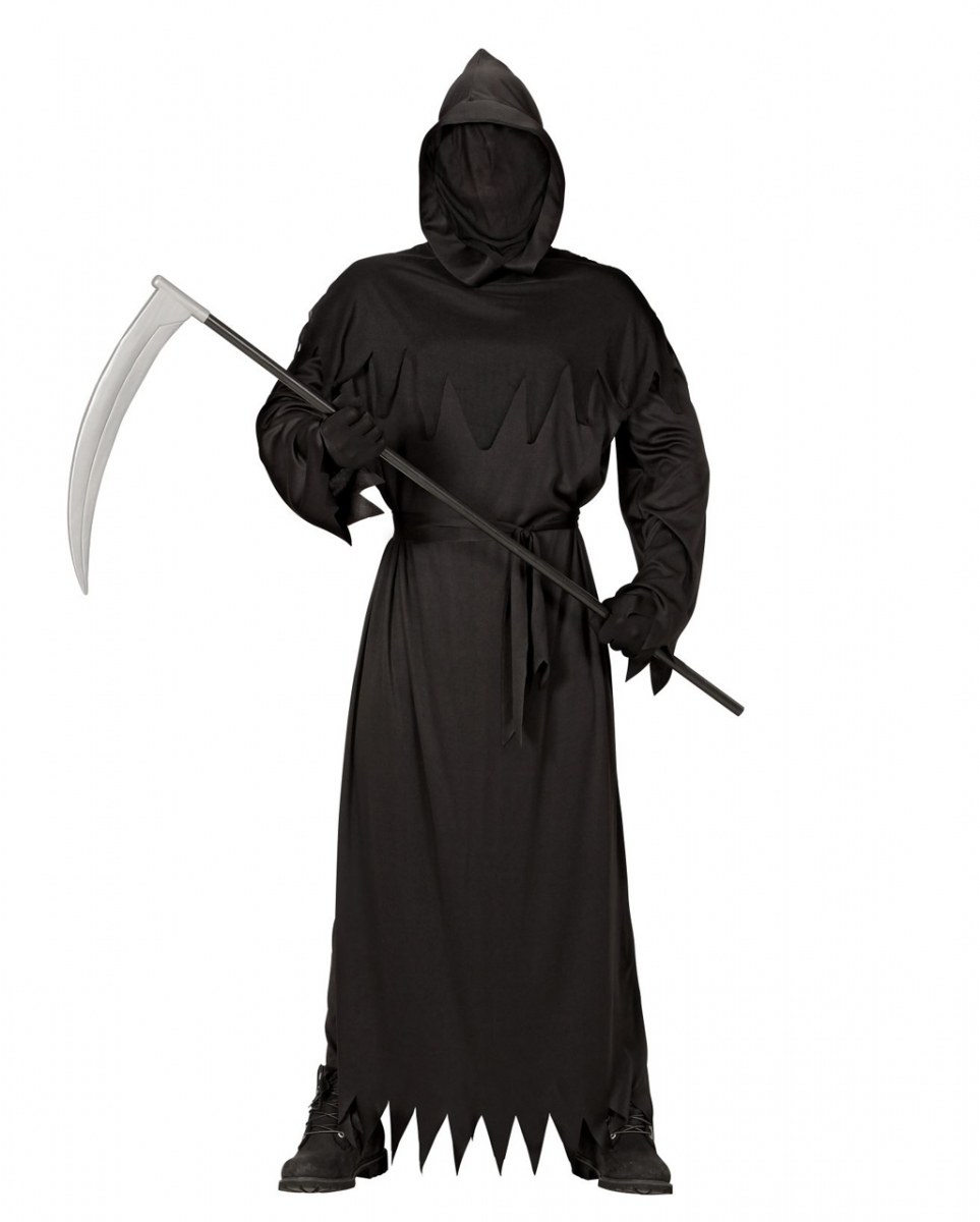 Schwarzes Reaper Phantom Kostüm für Halloween M von Karneval Universe