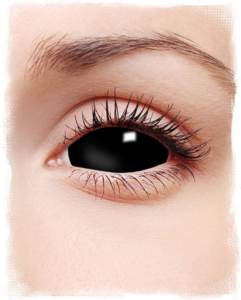 Sclera Motivlinsen schwarz  Dämonisch wirkende Sclera-Linsen von Karneval Universe