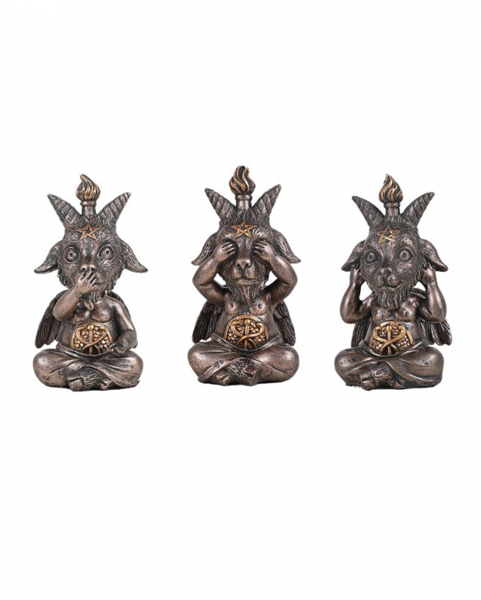 See, Speak, Hear No Evil - Baphomet Figuren ➔ von Karneval Universe