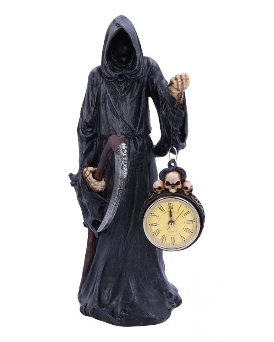 Sensenmann mit Uhr Figur 39,5 cm Reaper Statue von Karneval Universe
