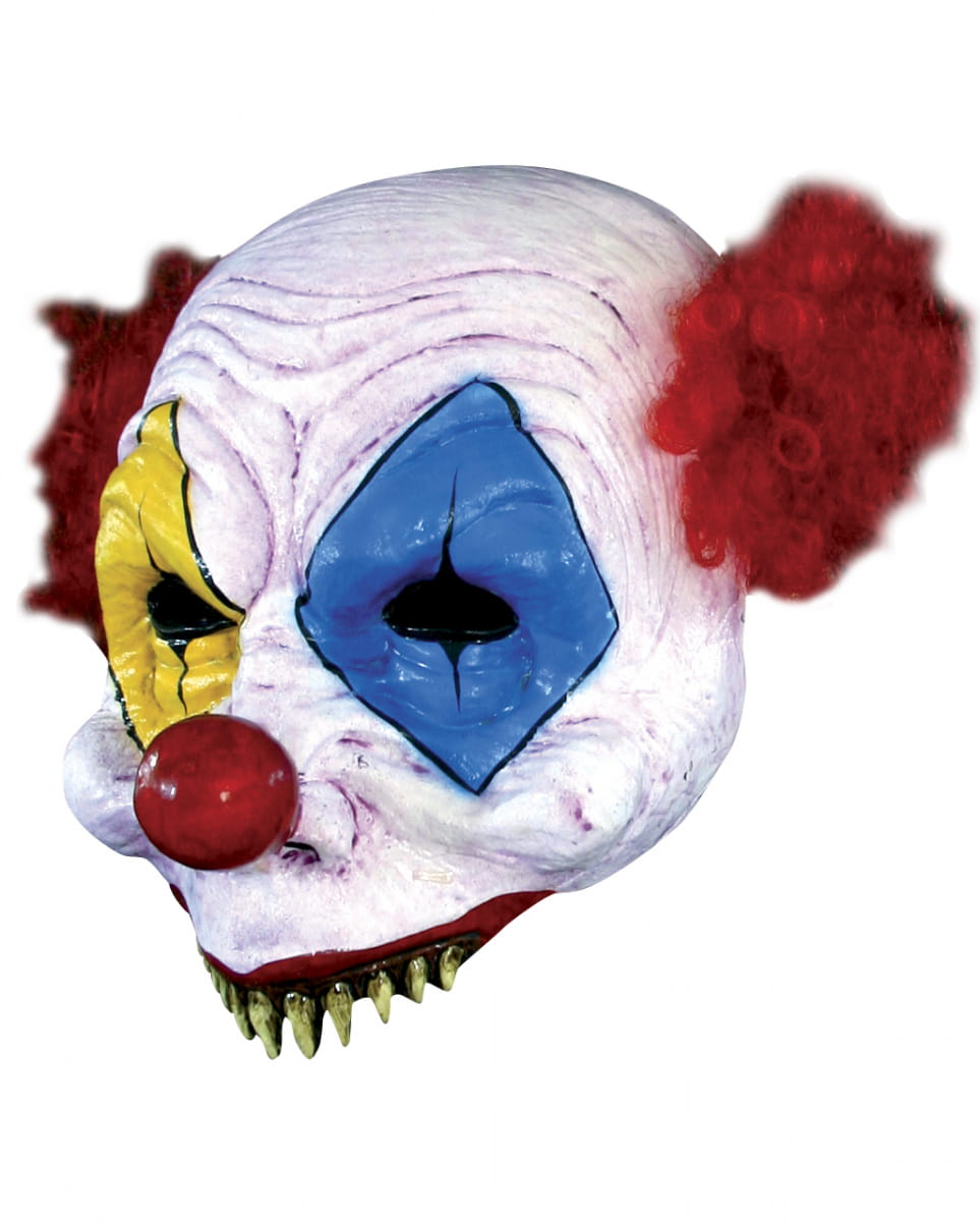 Sharky Gus Clown Halbmaske  Horror Clown Maske von Karneval Universe