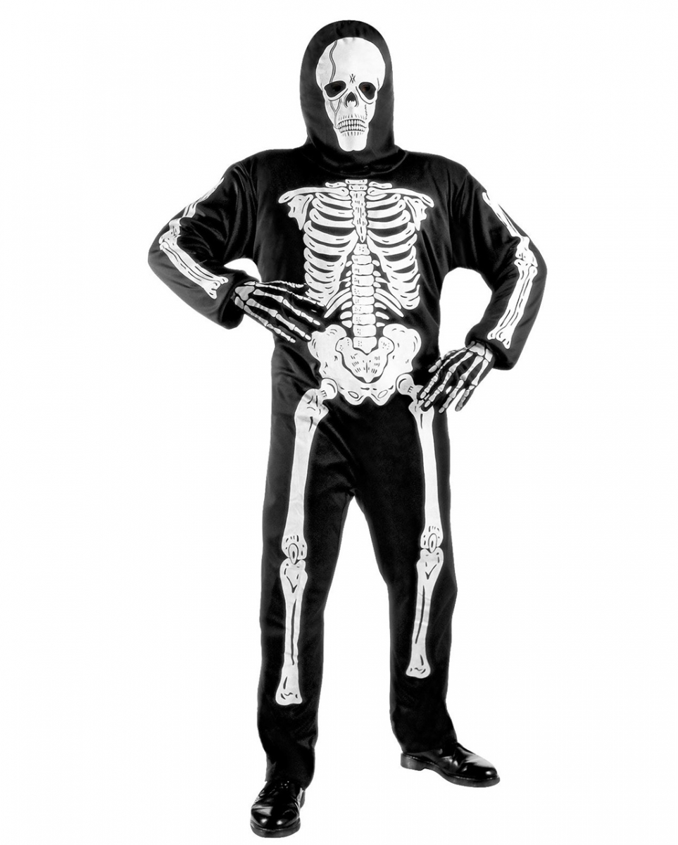 Skelett Kinderkostüm mit Totenschädel Maske  ? L / 11-13 Jahre von Karneval Universe