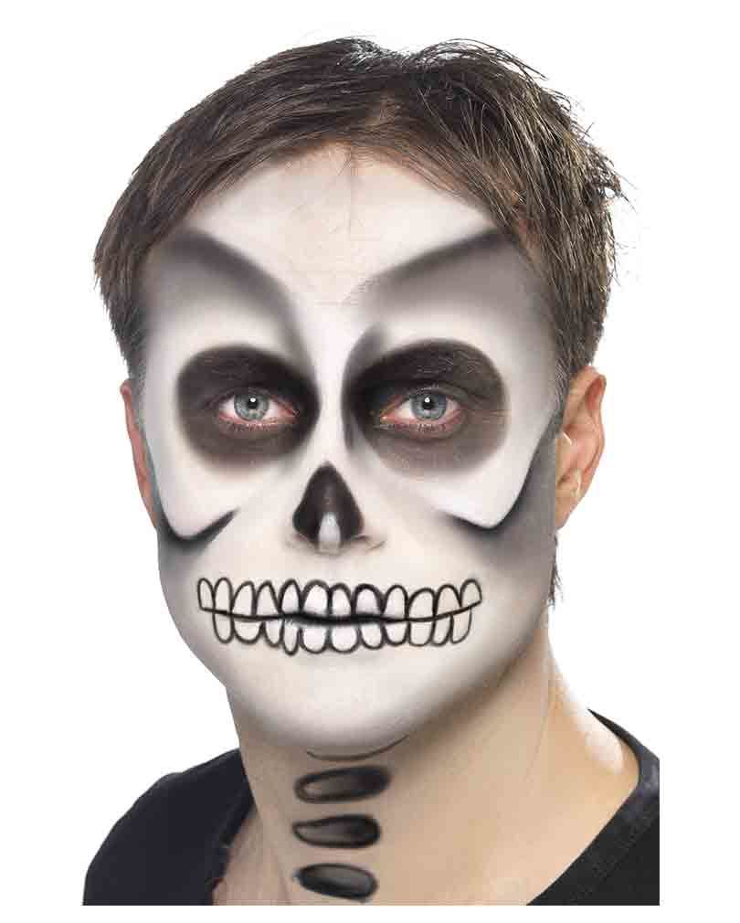 Skelett Make Up Set für Fasching & Halloween von Karneval Universe