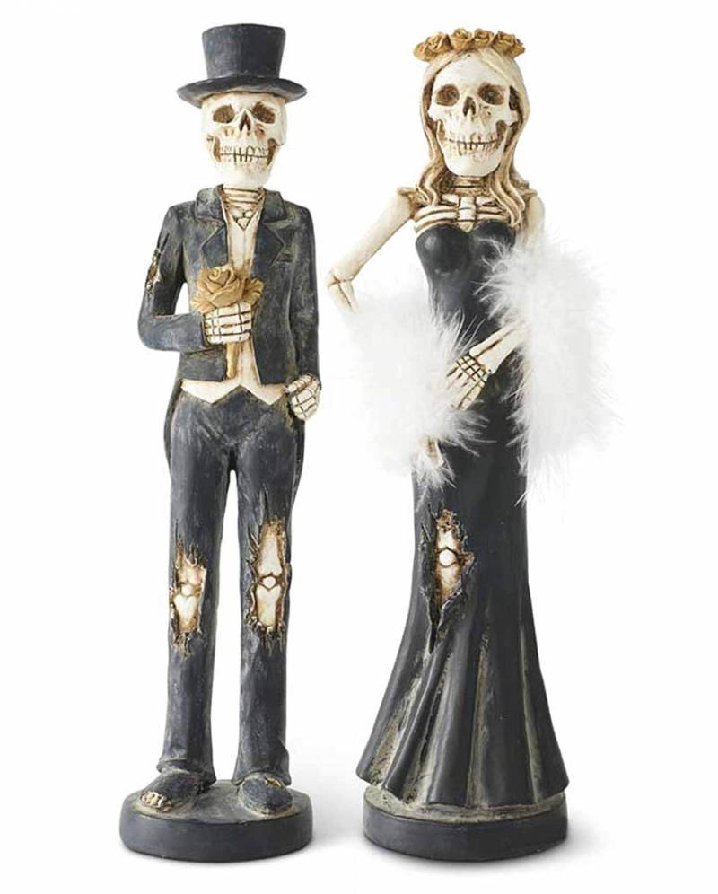 Skelett Mr & Mrs Kerzenständer 35cm ★ von Karneval Universe