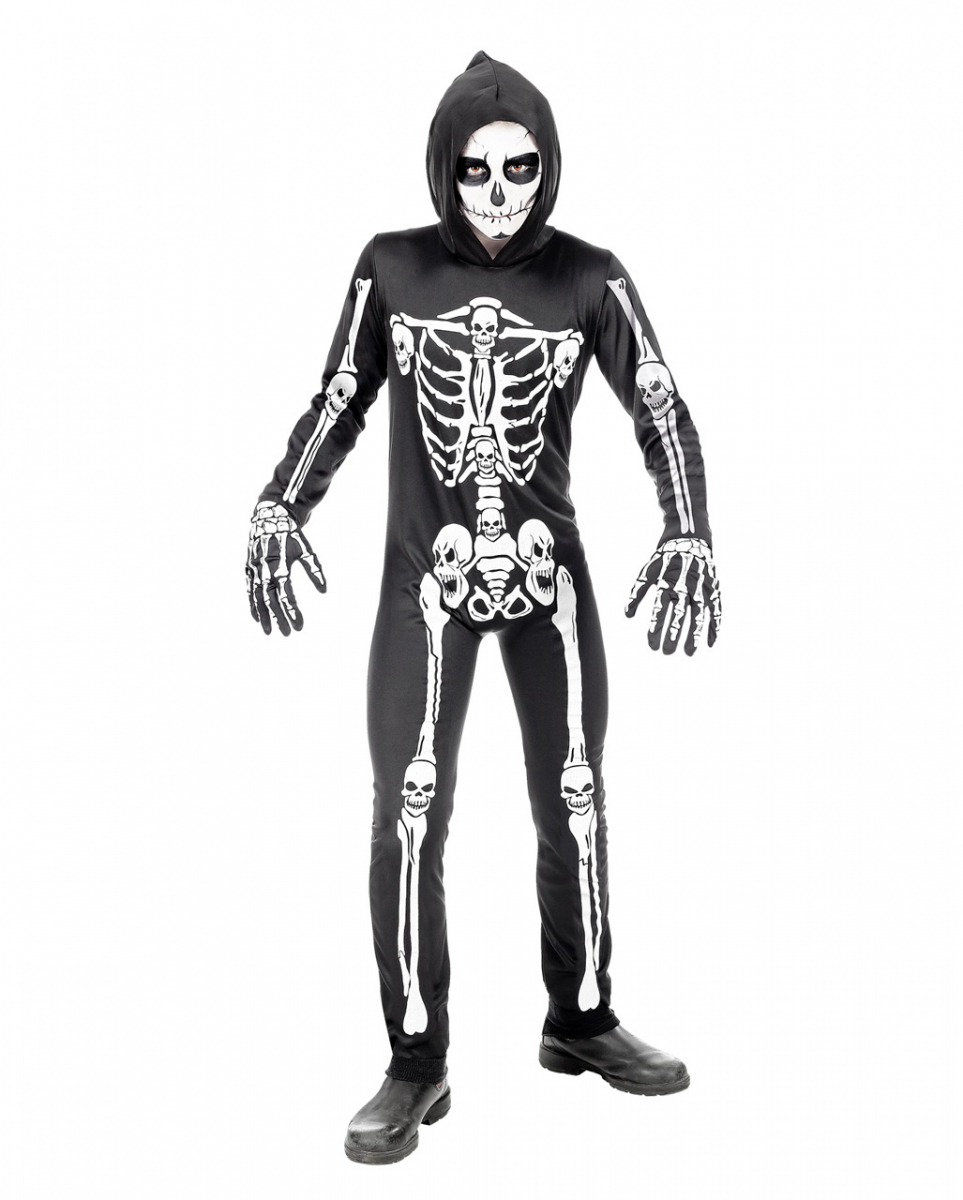 Skelett Overall Kinderkostüm online shoppen ➔ XS 116 / 4-5 Jahre von Karneval Universe