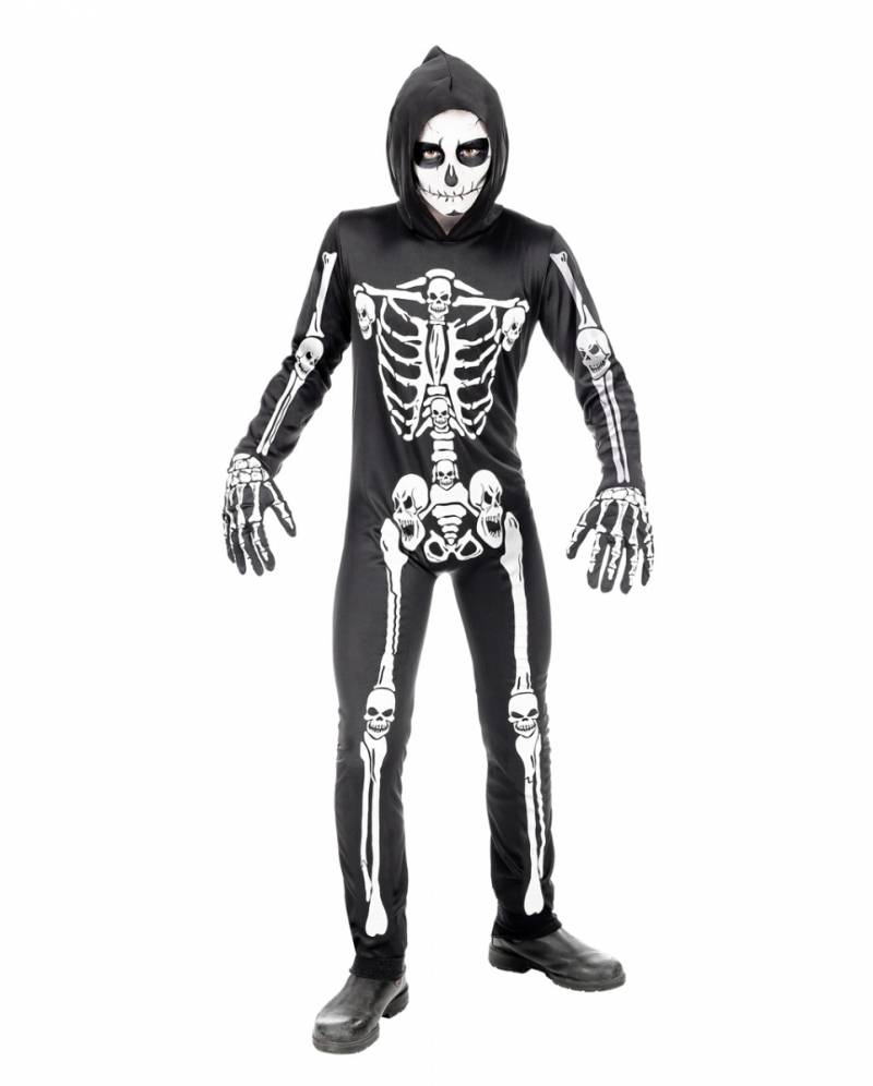 Skelett Overall Kinderkostüm online shoppen ➔ XS 116 / 4-5 Jahre von Karneval Universe