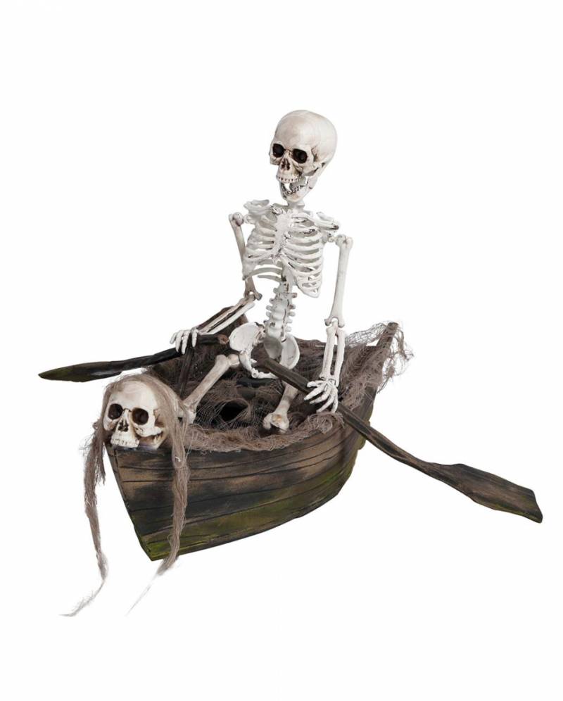 Skelett im Boot Halloween Animatronic Halloween Dekoration von Karneval Universe