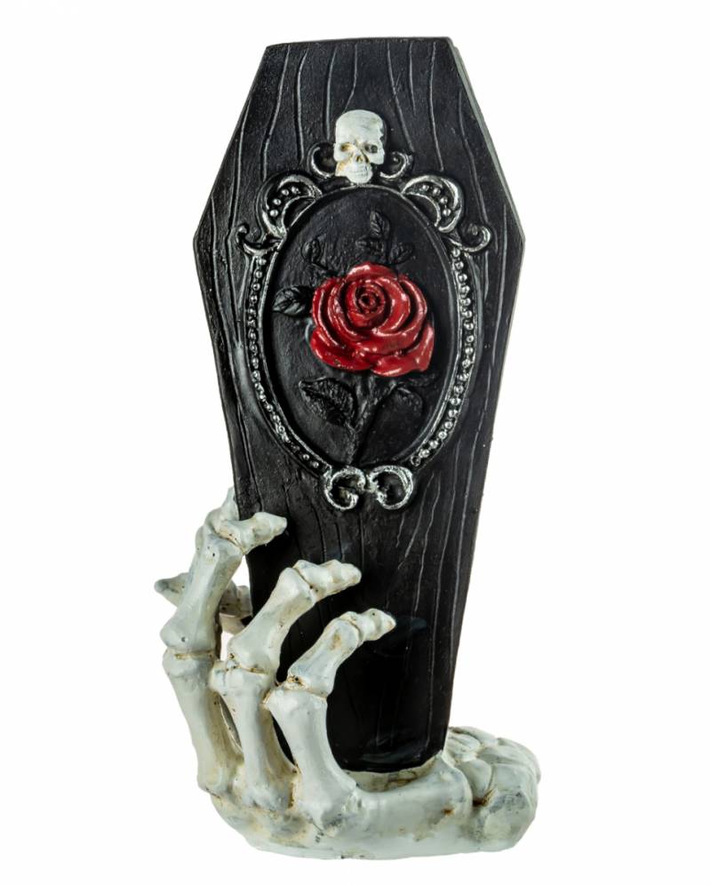 Skeletthand & Sarg Dekofigur 25cm ★ von Karneval Universe