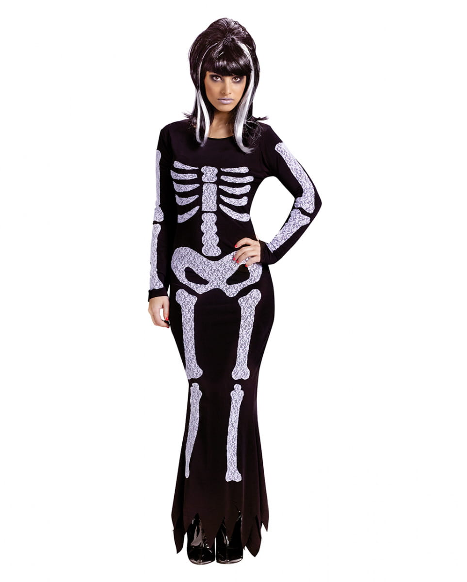 Skelettkleid Kostüm SM   Kostüm einer Skelett Prinzessin von Karneval Universe