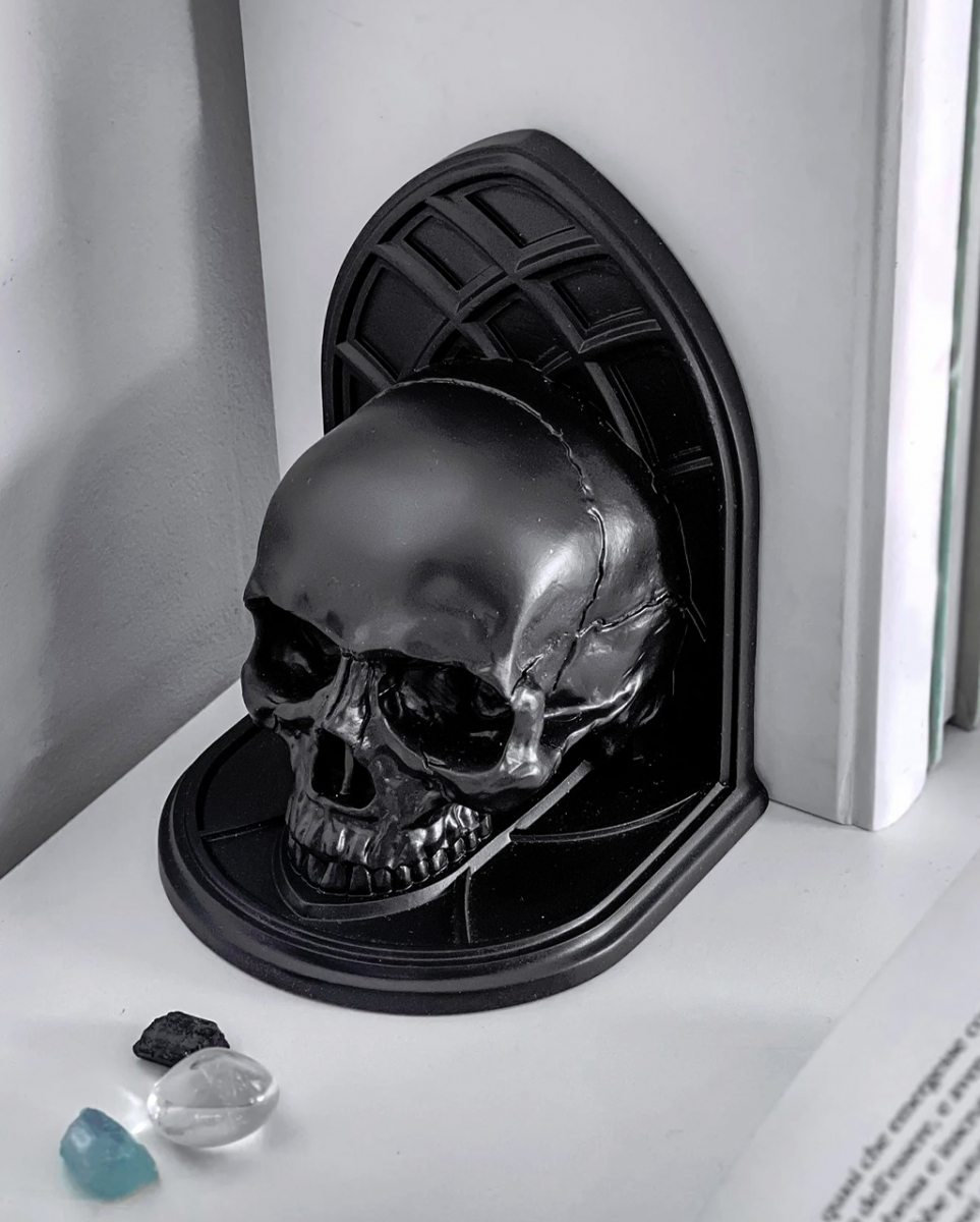 Skull Buchstützen KILLSTAR  Schädel Buchstützen von Karneval Universe