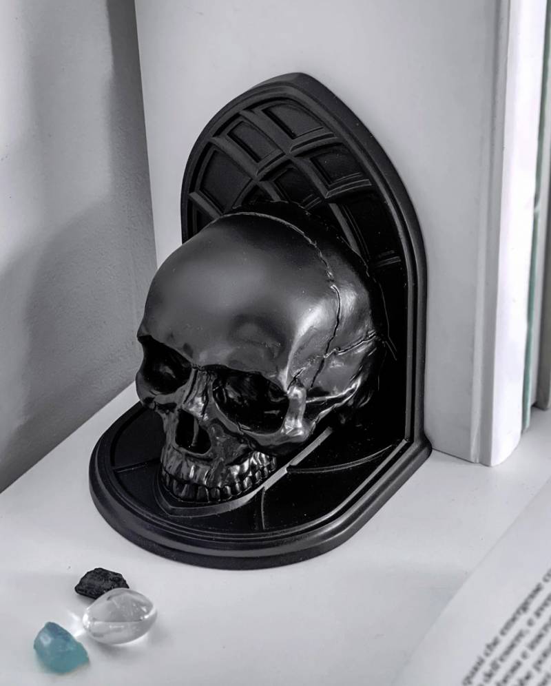 Skull Buchstützen KILLSTAR  Schädel Buchstützen von Karneval Universe