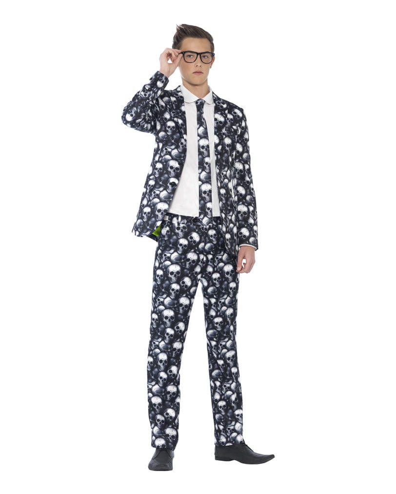 Skull Suit für Teens   Totenkopf Anzug für Jugendliche XS von Karneval Universe