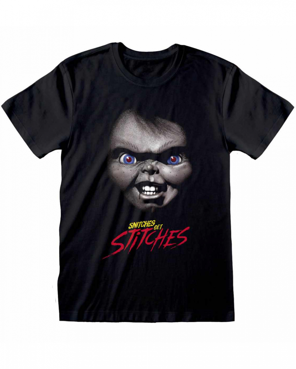Snitches get Stitches T-Shirt - Childs Play ? XXL von Karneval Universe