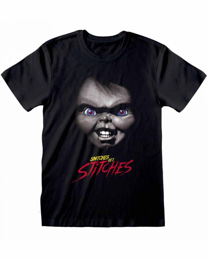 Snitches get Stitches T-Shirt - Childs Play ? XXL von Karneval Universe