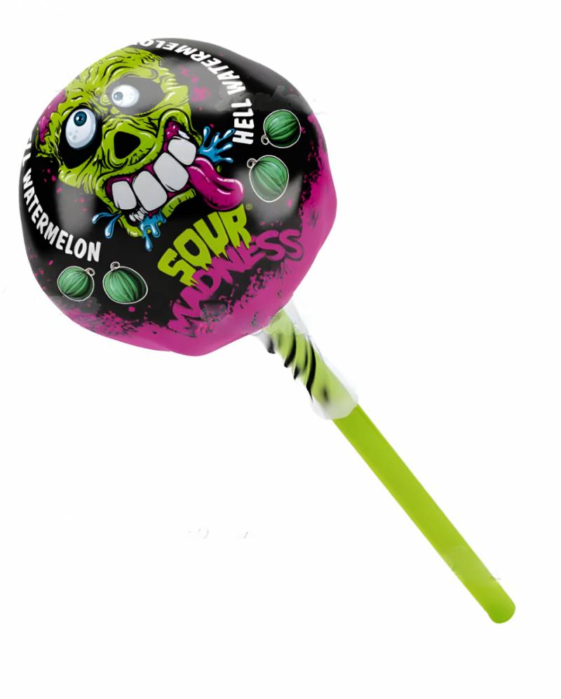 Sour Madness Lutscher 1 Stück ➔ Trick or Treat von Karneval Universe