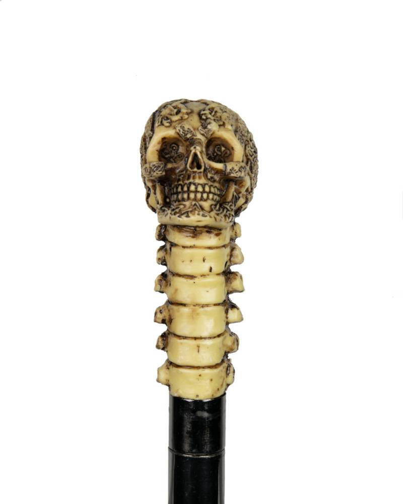 Spazierstock mit Keltischem Totenkopf Accessoire von Karneval Universe