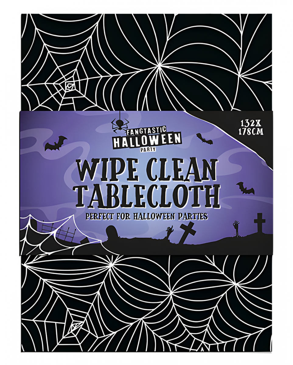 Spinnennetz Halloween Tischdecke 132x178cm für ? von Karneval Universe