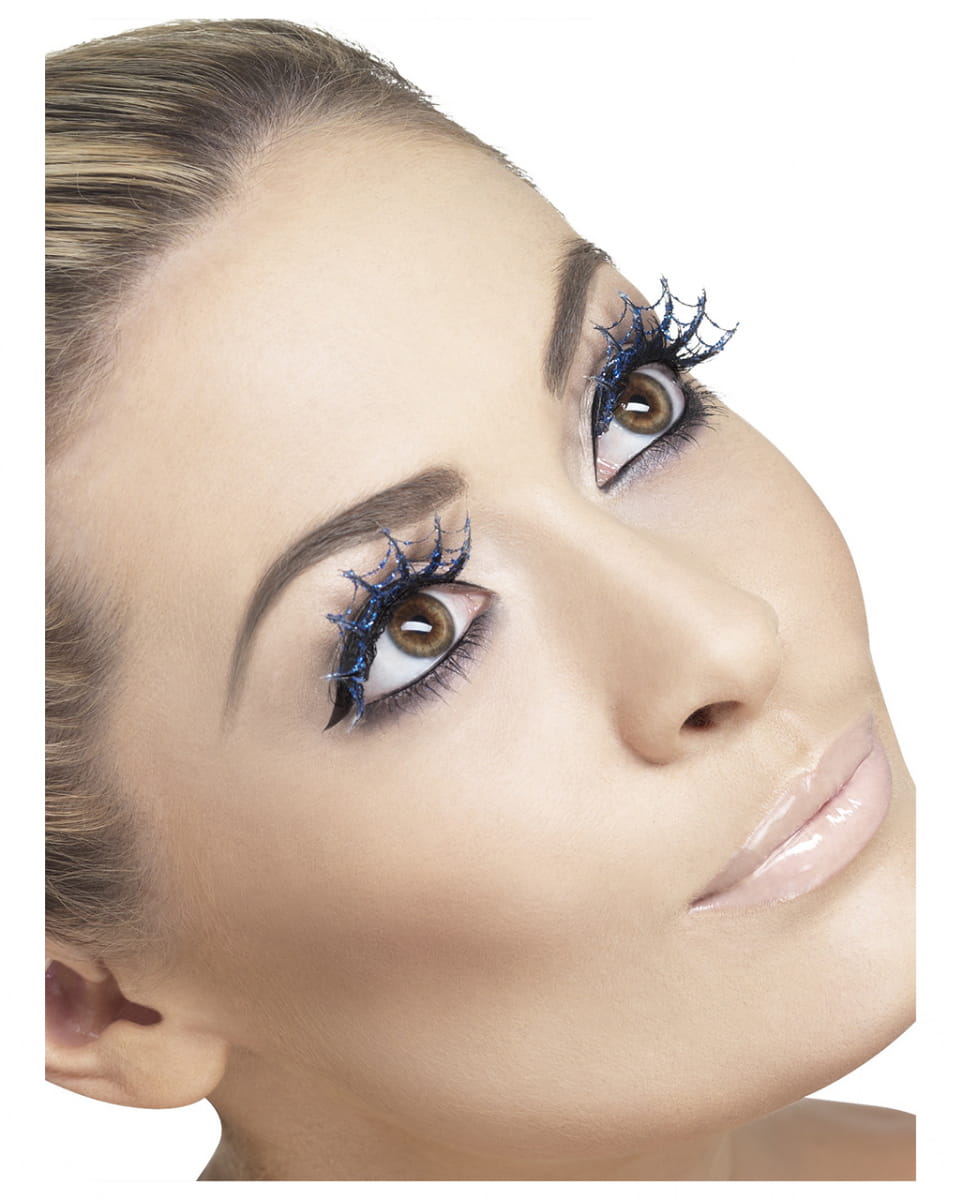 Spinnweben Wimpern als Make-Up Zubehör für Fasching & Halloween von Karneval Universe