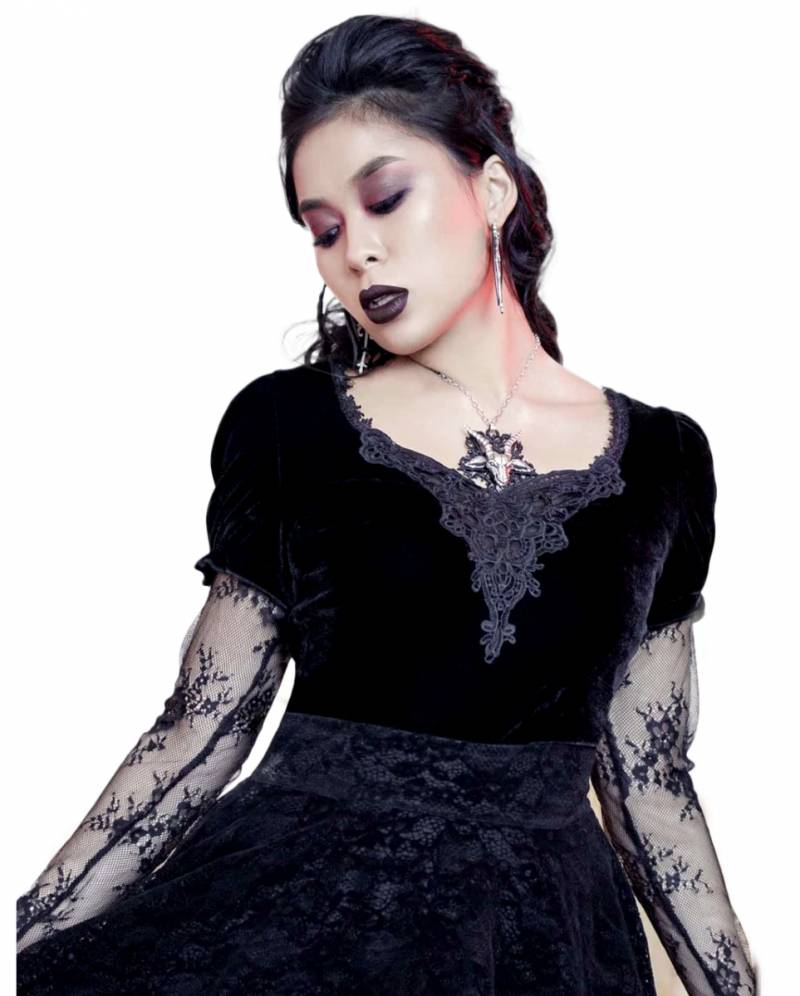 Spirit Bound Langärmliges Top KILLSTAR Gothic Top XXL von Karneval Universe