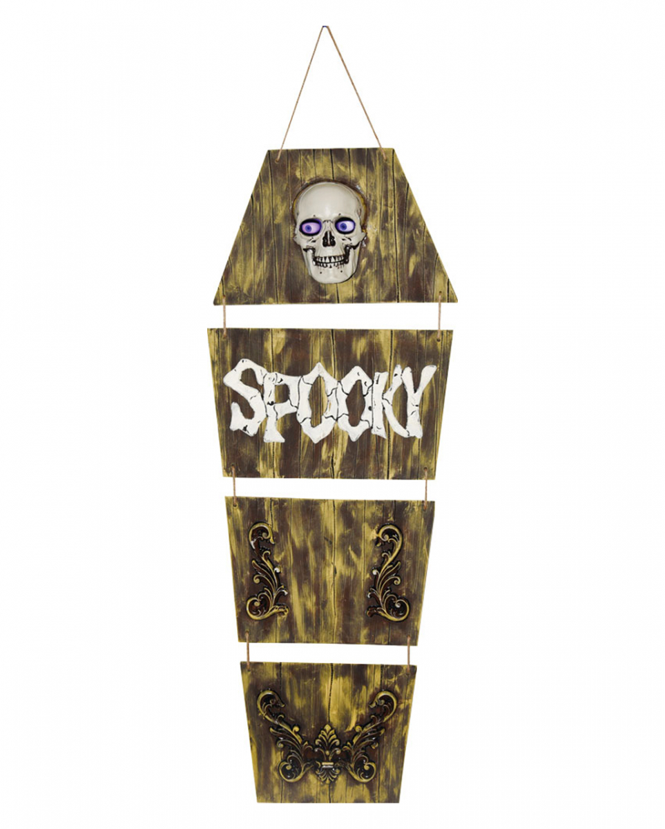 Spooky Sarg mit Totenkopf & beweglichen Augen ◆ von Karneval Universe