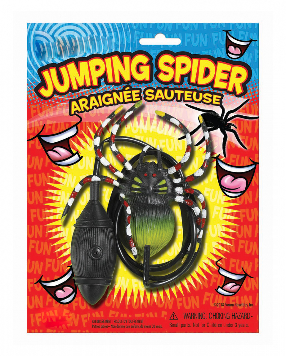 Springende Spinne Scherzartikel als Grusel Prank von Karneval Universe