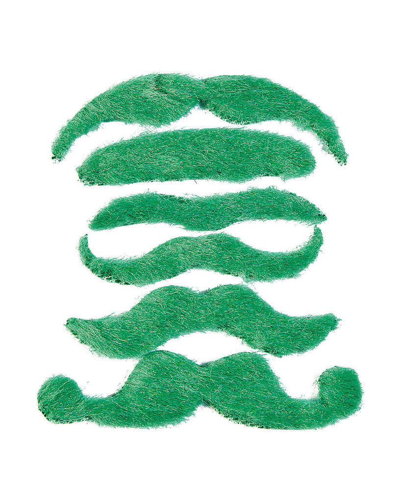 St. Patrick's Day Bart Set   Unechte selbstklebende Bärte von Karneval Universe