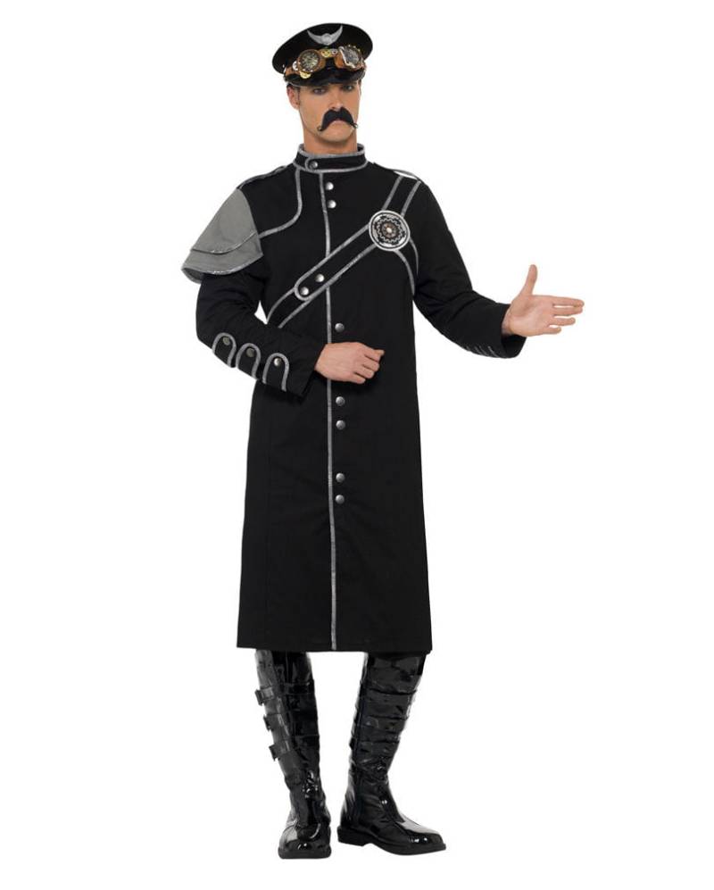 Steampunk Militär Mantel   Schwarze Uniform als Militärskostüm M von Karneval Universe