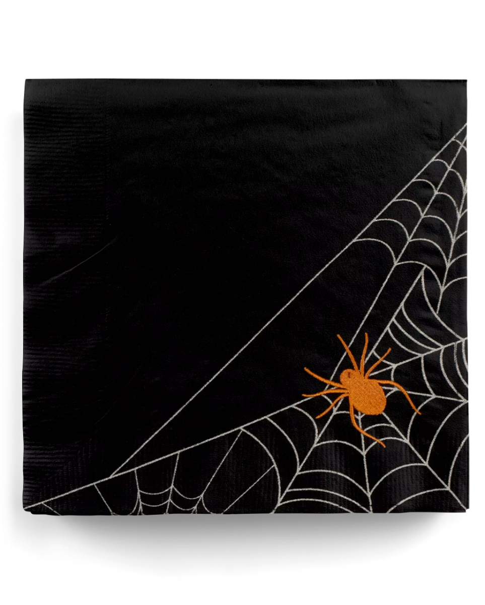 Stoffserviette Spinnenmotiv für Halloween ➔ ? von Karneval Universe