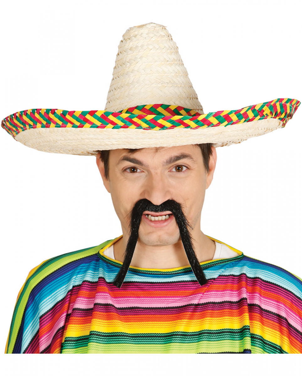Stroh Sombrero mit Kordel