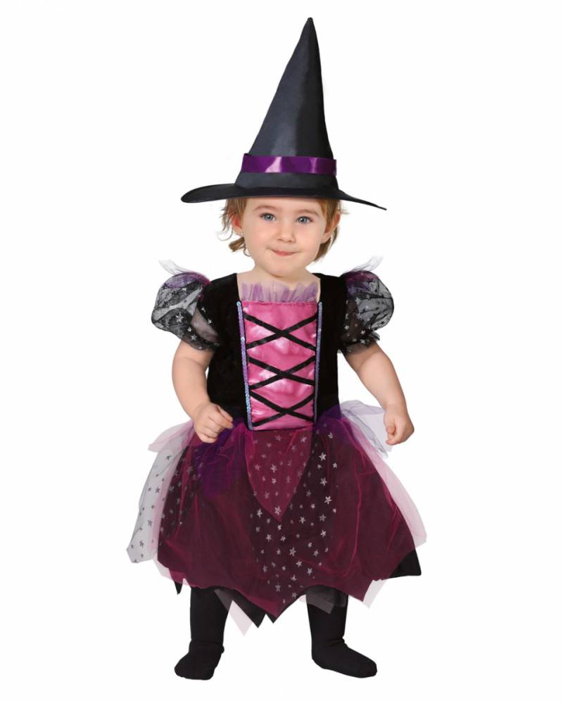 Süße Hexe Kleinkinderkostüm für deine kleine Hexe S 12-18 Mo von Karneval Universe