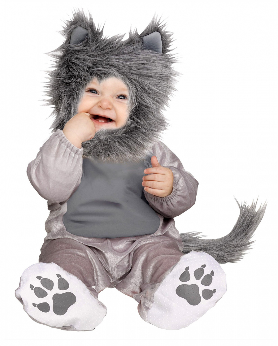 Süßer Wolf Kleinkinderkostüm  Karneval Baby Kostüm L von Karneval Universe