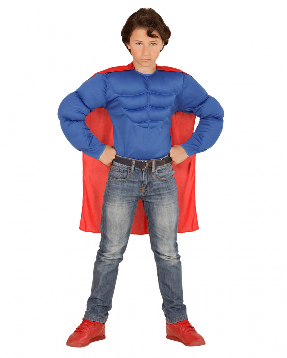Super Muskelshirt für Kinder als Verkleidung M 140 von Karneval Universe