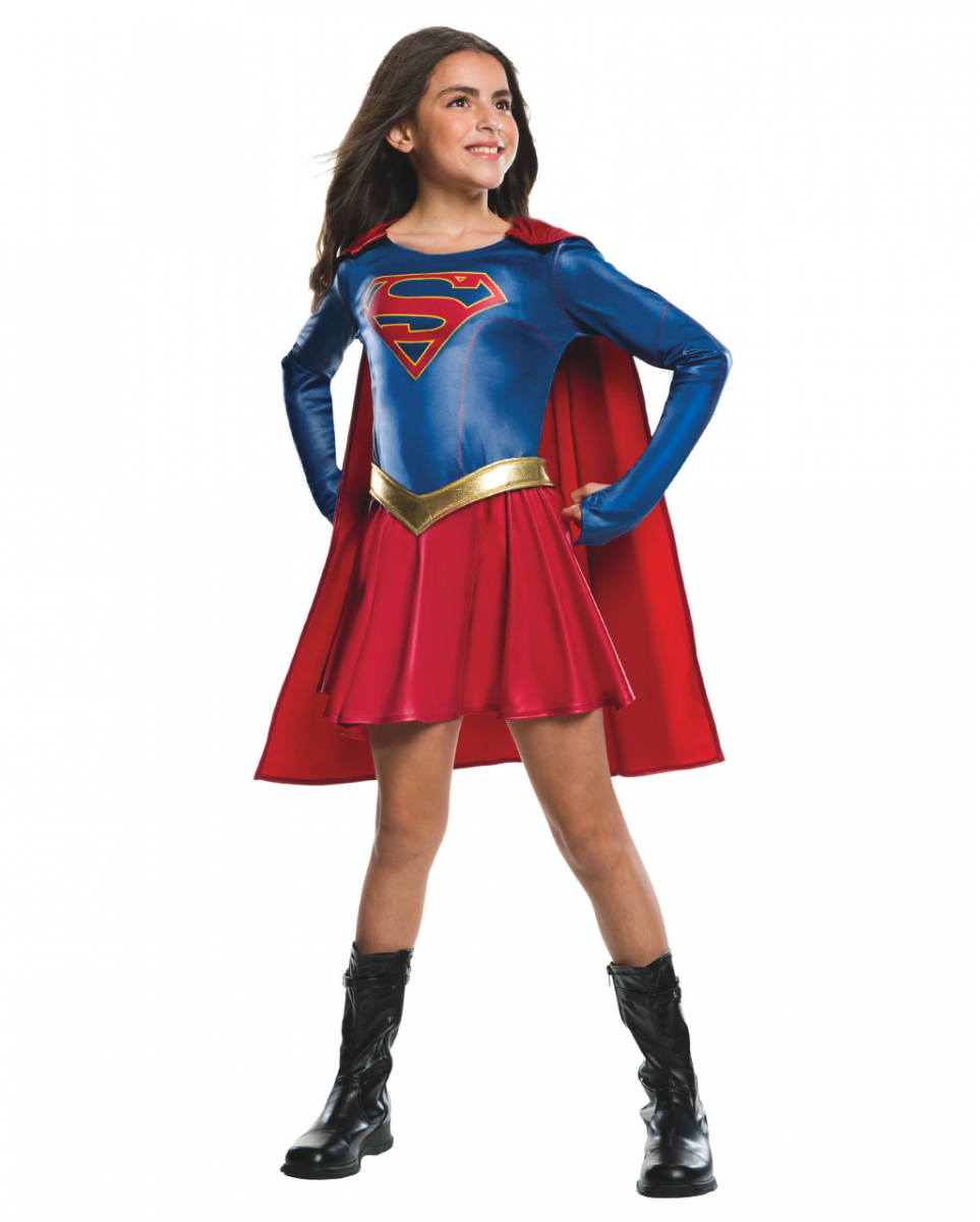 Supergirl Heldin Kostüm TV Serie  für Mädchen M von Karneval Universe