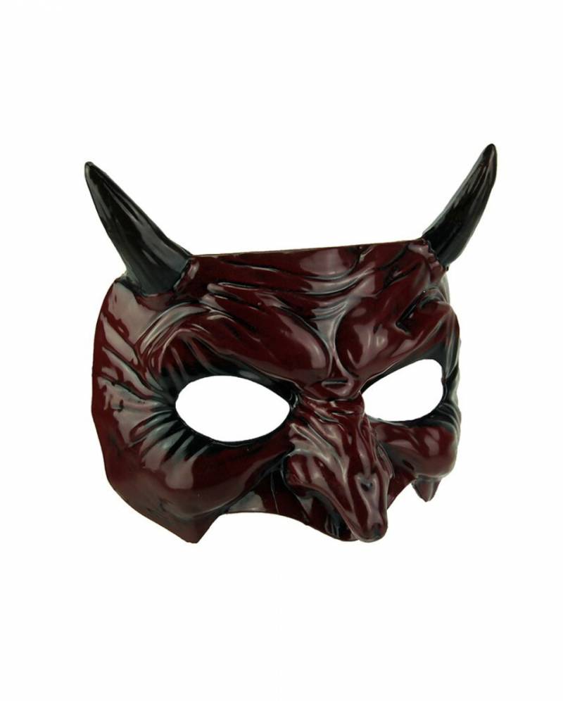 Teuflische Dämonen Maske mit Hörner ★ von Karneval Universe