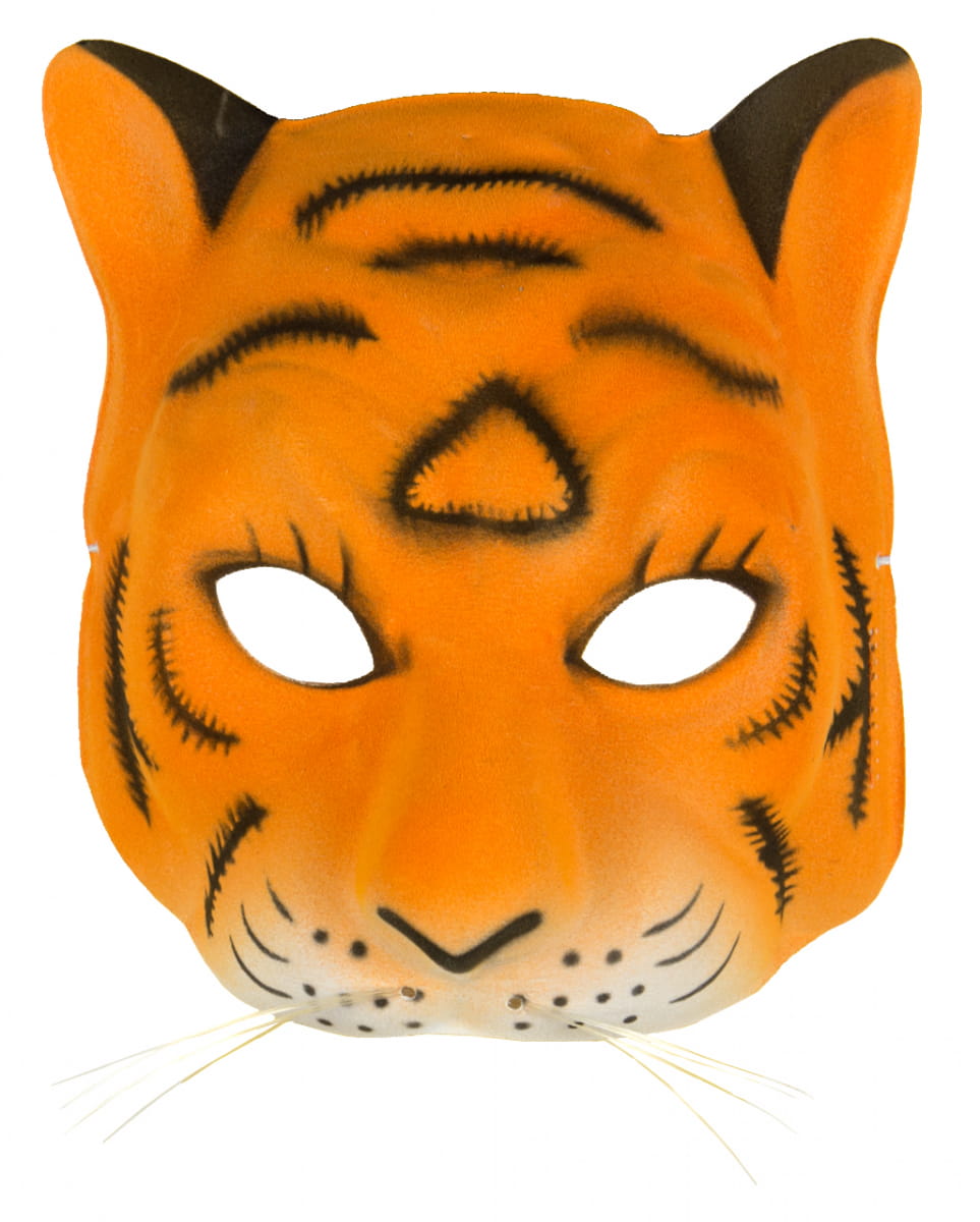 Tiger Halbmaske  Tiermaske für Karneval von Karneval Universe