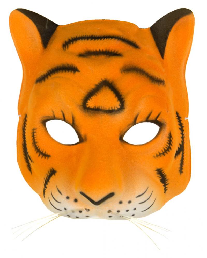 Tiger Halbmaske  Tiermaske für Karneval von Karneval Universe