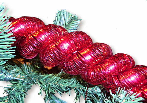 Tinselkordel rot 4 m  Weihnachtsdeko kaufen von Karneval Universe