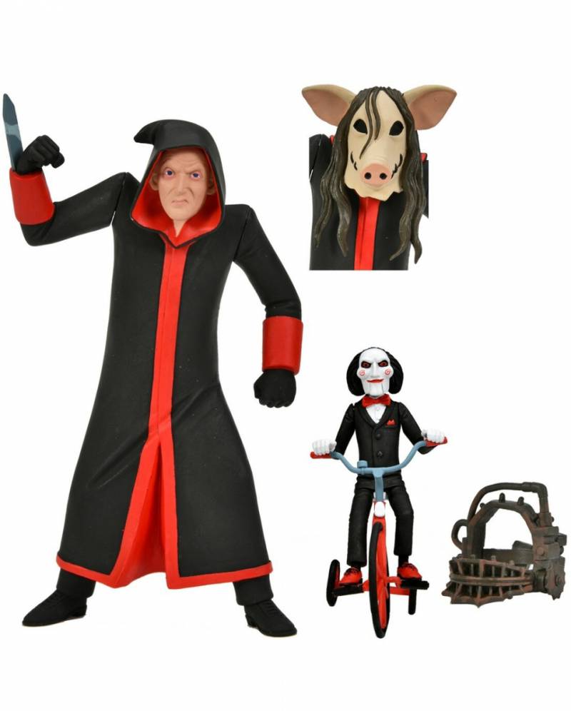 Toony Terrors: SAW - Jigsaw & Billy Actionfiguren Set 15cm von Karneval Universe