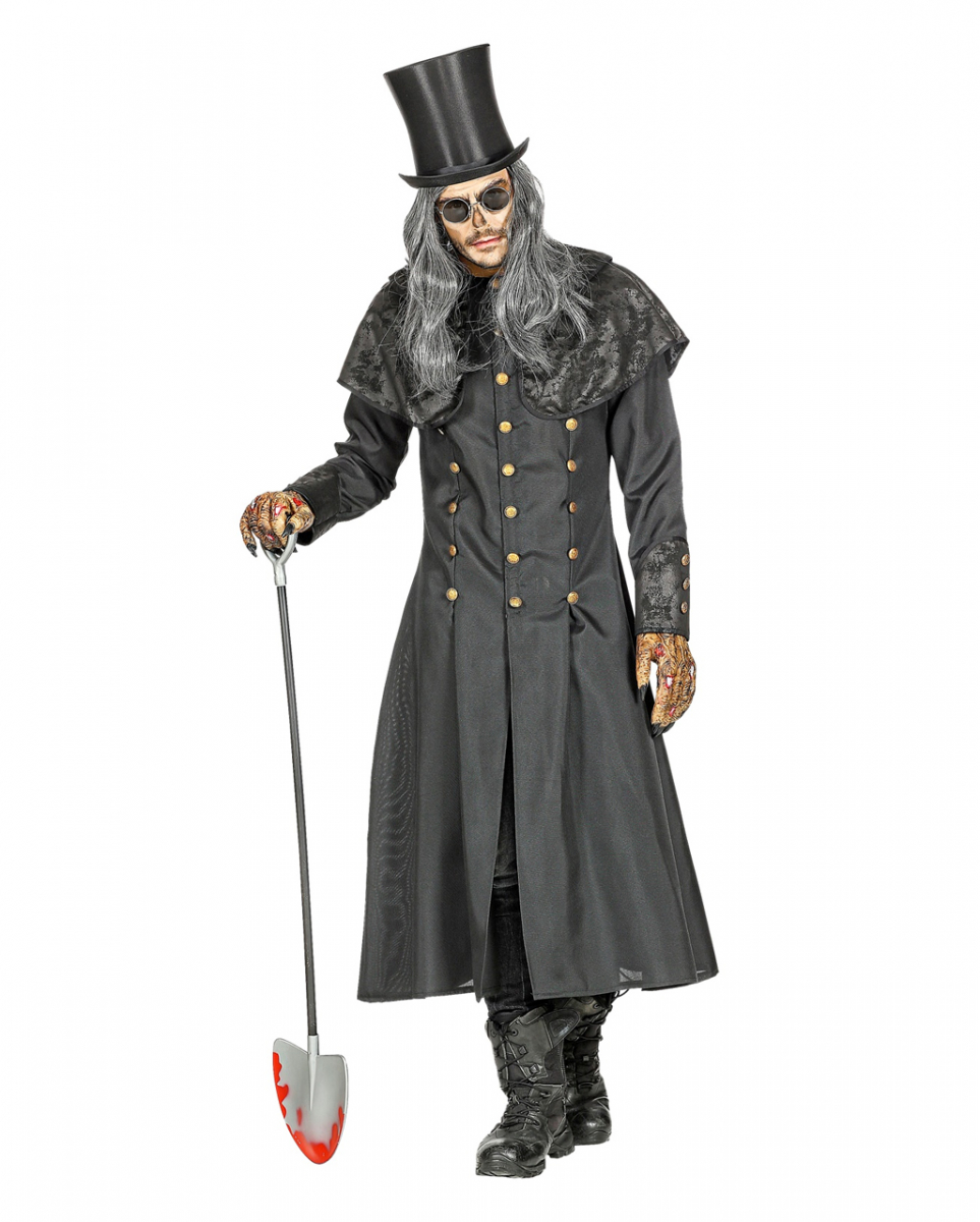 Totengräber Kostüm Herrenmantel mit Kragen kaufen XL/XXL von Karneval Universe
