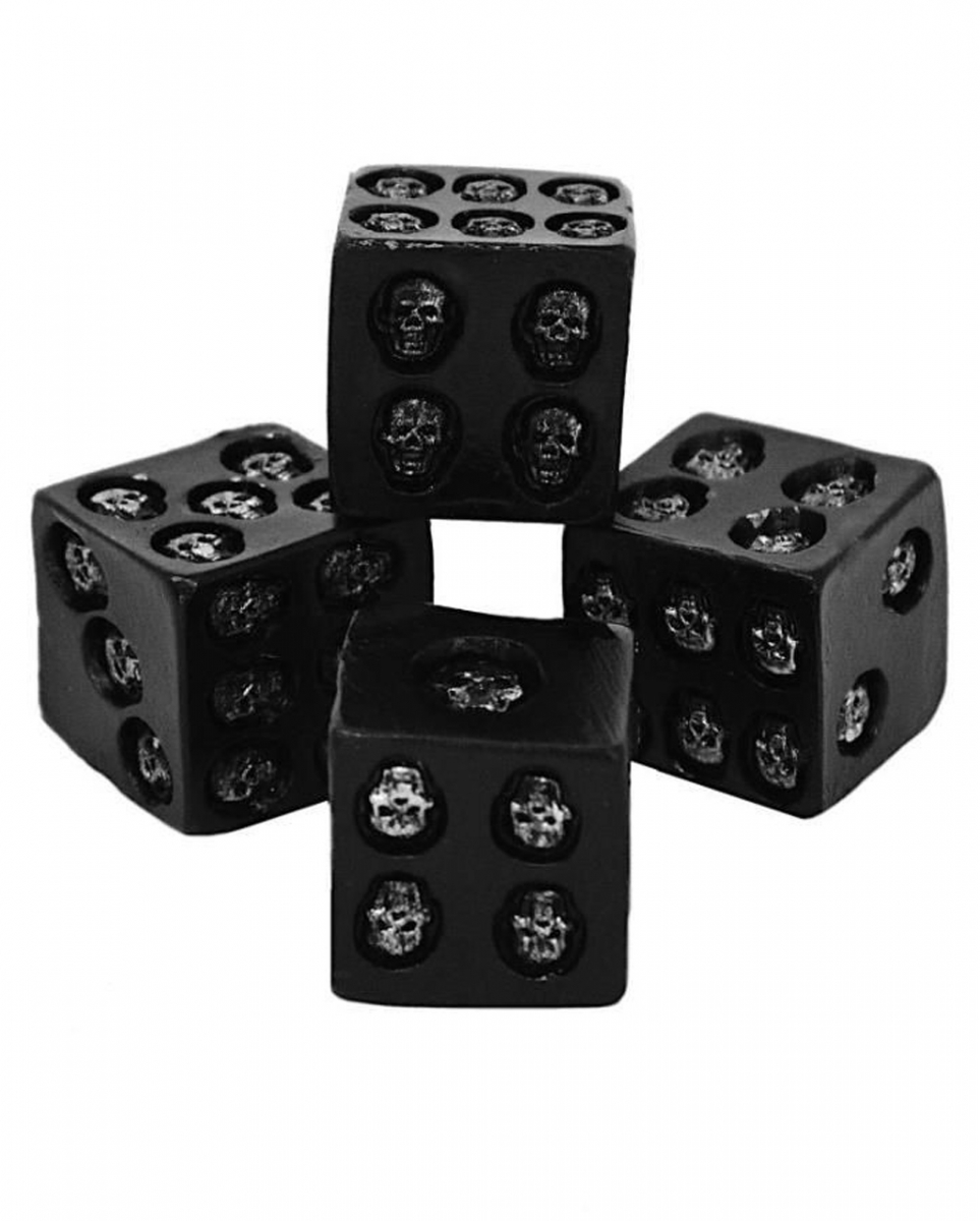 Totenkopf Würfel klein Geschenk für Gothic Party von Karneval Universe