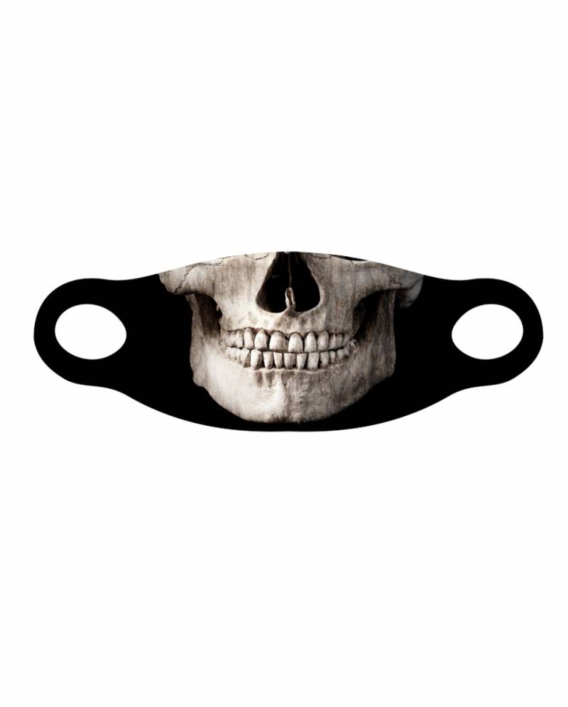 Totenschädel Alltagsmaske für Halloween Fans von Karneval Universe