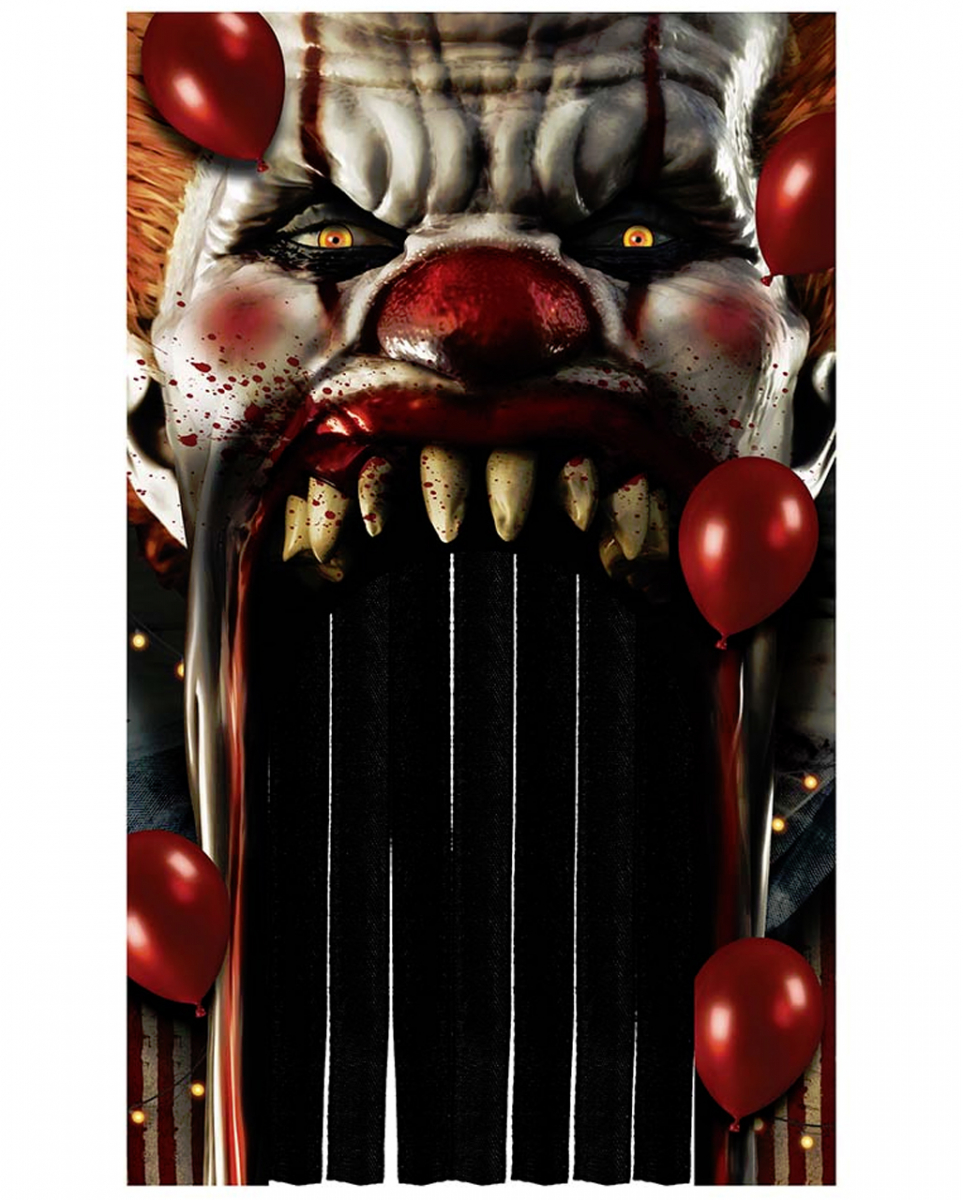 Türvorhang Horror Clown Halloween Circus für ? von Karneval Universe