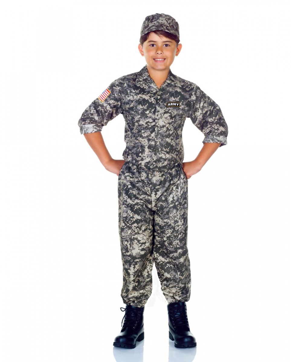 U.S. Army Camo Kinderkostüm -Tarnanzug für Kinder-Armee Anzug- S U.S. Army Camo Kinderkostüm -Tarnanzug für Kinder-Armee Anzug- S von Karneval Universe