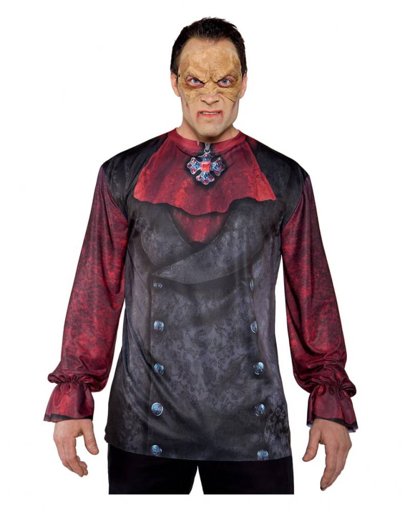 Vampir Baron Longsleeve   Vampir Shirt als Halloween Kostüm von Karneval Universe