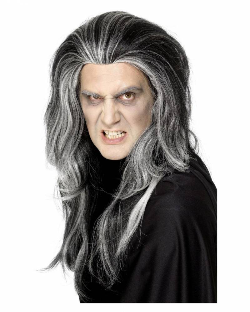 Vampir Perücke gesträhnt für Karneval & Fasching von Karneval Universe